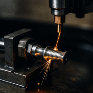 Präzise Bearbeitung von Titanimplantaten mit EDM Maschinen.