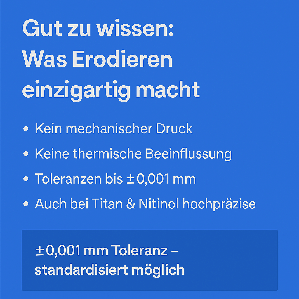 Was Erodieren einzigartig macht