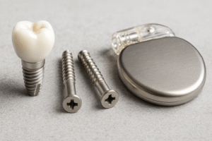 Implants médicaux tels que les implants dentaires, les stimulateurs cardiaques et les vis orthopédiques