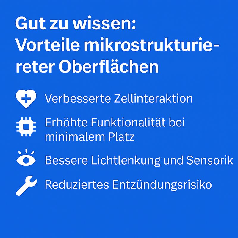 Vorteile von Mikrostrukturierung